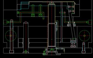 mold-A-side hydraulic ejector